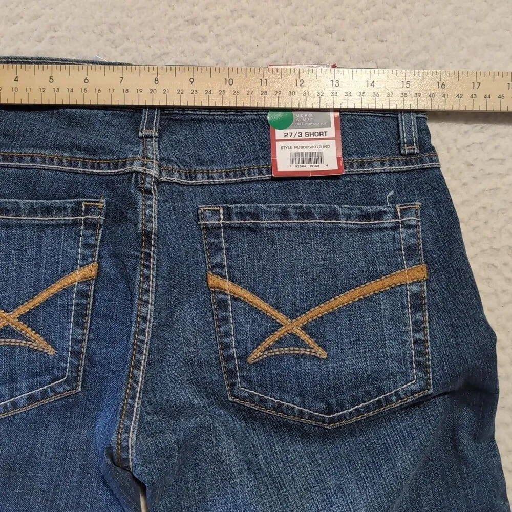 Cinch Women 27x30 Kylie Dark Stone Slim Fit Bootcut Kickslit Stretch Denim Jeans